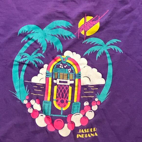 Vintage Fruit of the Loom Jasper Indiana tee XL - Picture 3 of 4